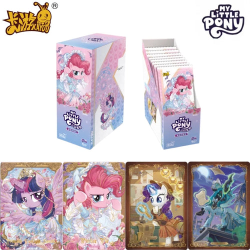 KAYOU New My Little Pony Friendship Forever Card Huiyue Pack 9 European Retro Style Ultimate Fantasy Card Anime Peripheral Gift